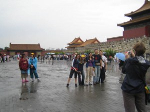 Enjoying the Forbidden City (even in the rain!)