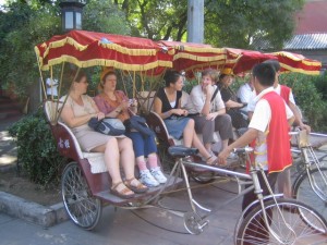 Getting ready for a tour of the hutongs
