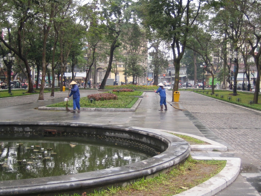 Park in downtown Hanoi