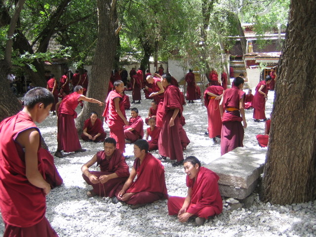 Monks at Sera Monastery, Lhasa, Tibet