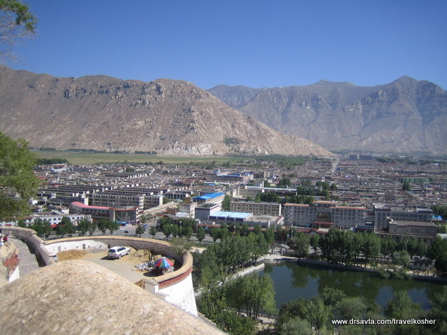 View of Lhasa from Potala Palace