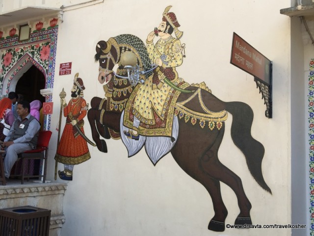 Mural on the wall of the City Palace